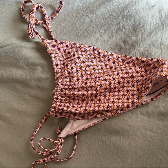 NWT - Glassons Pink Patterned Bikini Bottom - Sz 6 - Picture 2 of 2